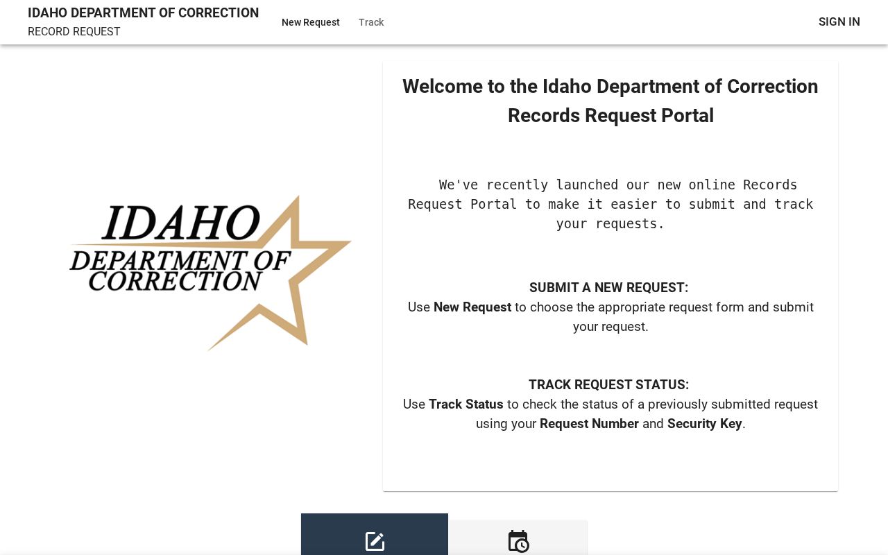 IDOC public records portal for Idaho release and discharge records
